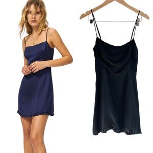 Wilfred Aritzia Skye Satin Slip Mini Dress